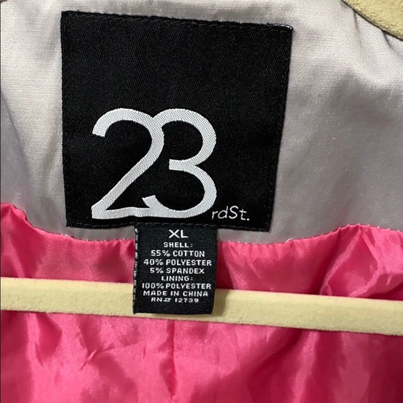 23rd St. Trenchcoat Windbreaker Rain jacket Silver - Picture 4 of 7